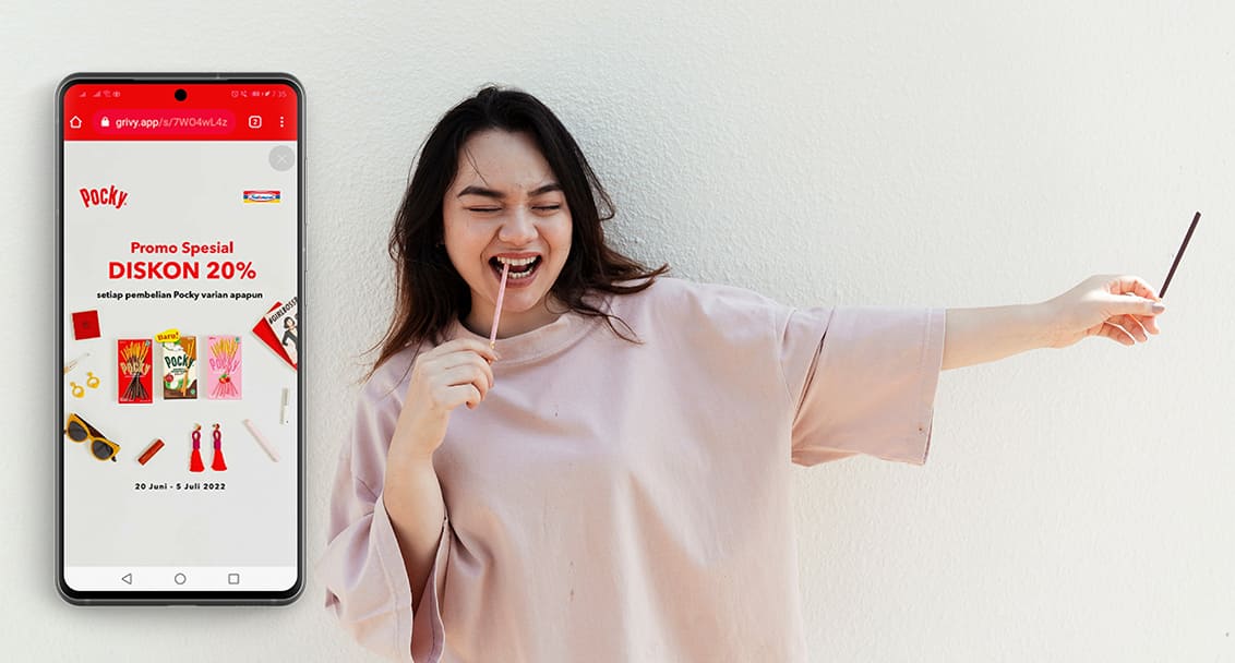 Pocky Offers a Taste of Happiness with Personalized Sampling on Mobile