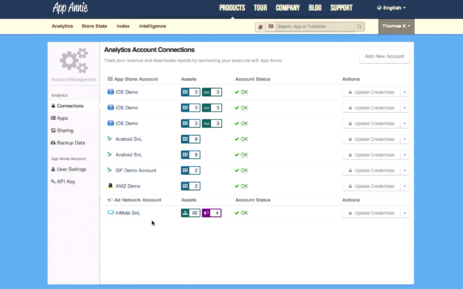 Supporting App Annie and Distimo Analytics