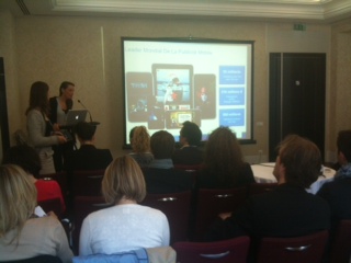 Alice Henry, Head of Sales giving presentation